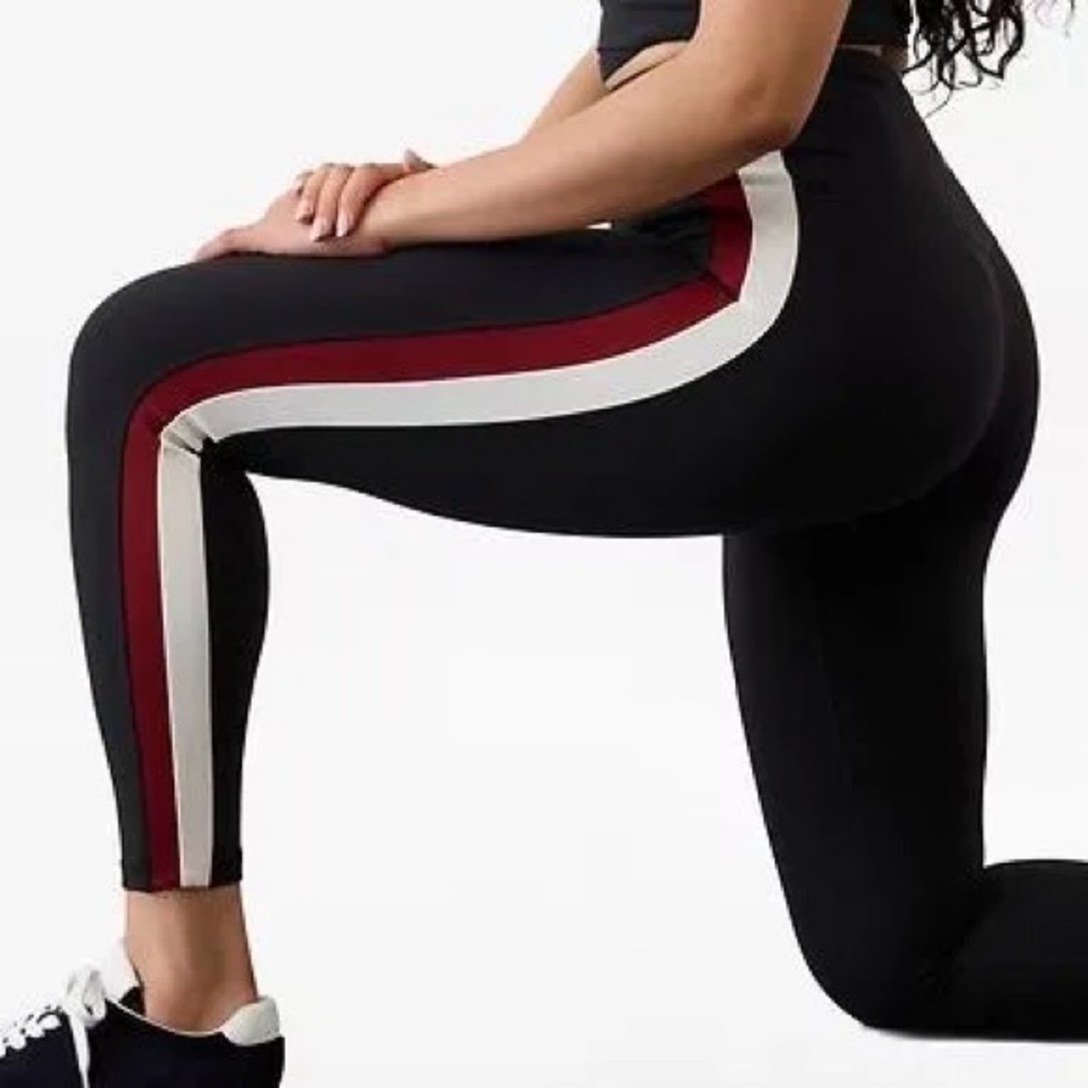 NWOT Athleta Elation Ultra High Rise Sport Stripe Legging Medium